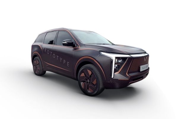 Mahindra BE 07 (Born Electric SUV Car logo for doorstep repair service and roadside assistance near me