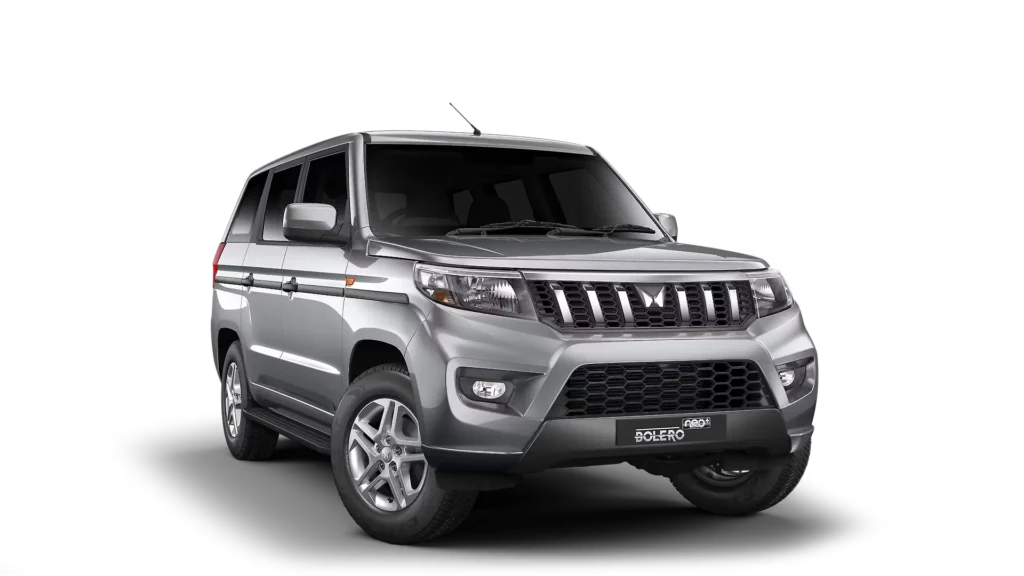 Mahindra Bolero Neo+ Facelift Car logo for doorstep repair service and roadside assistance near me