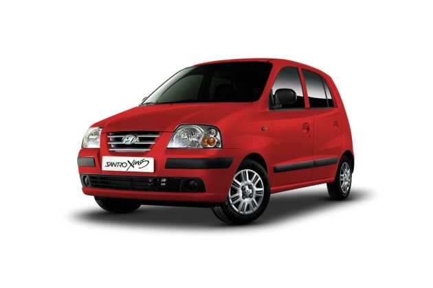 Hyundai Santro Xing Car logo for doorstep repair service and roadside assistance near me