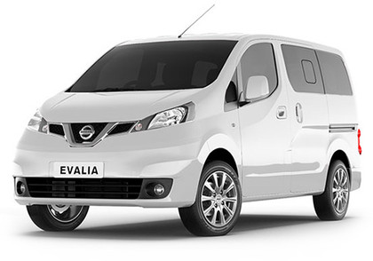 Nissan Evalia Car logo for doorstep repair service and roadside assistance near me
