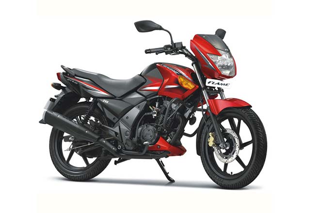 TVS Flame Bike logo for doorstep repair service and roadside assistance near me