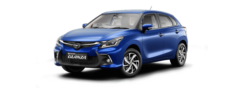 Toyota Glanza Car logo for doorstep repair service and roadside assistance near me