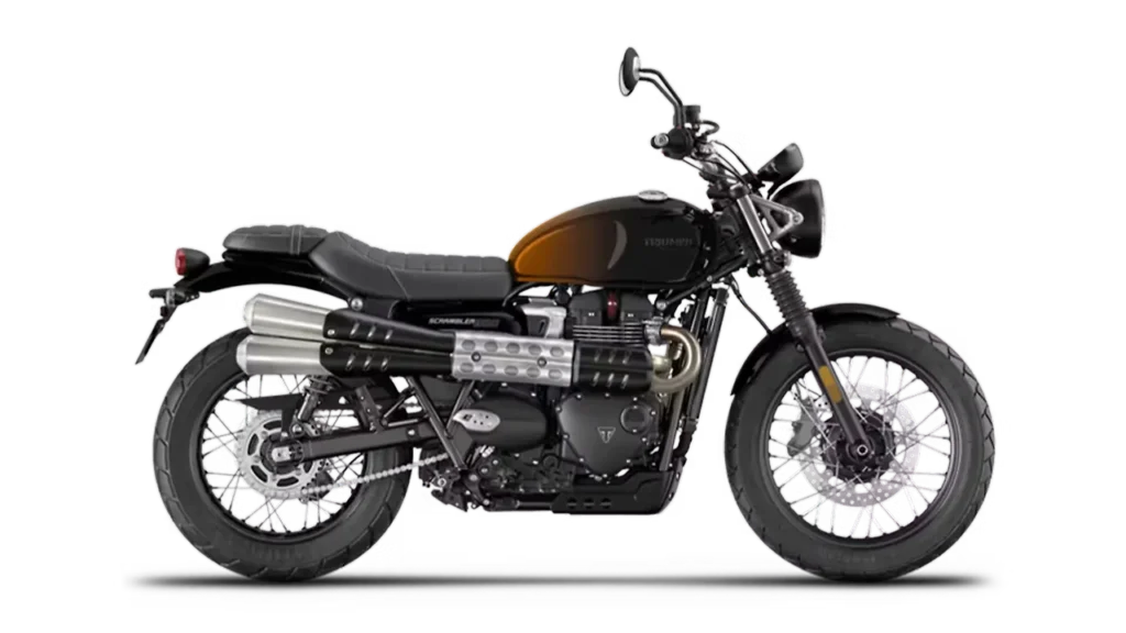 Triumph Street Scrambler Bike logo for doorstep repair service and roadside assistance near me