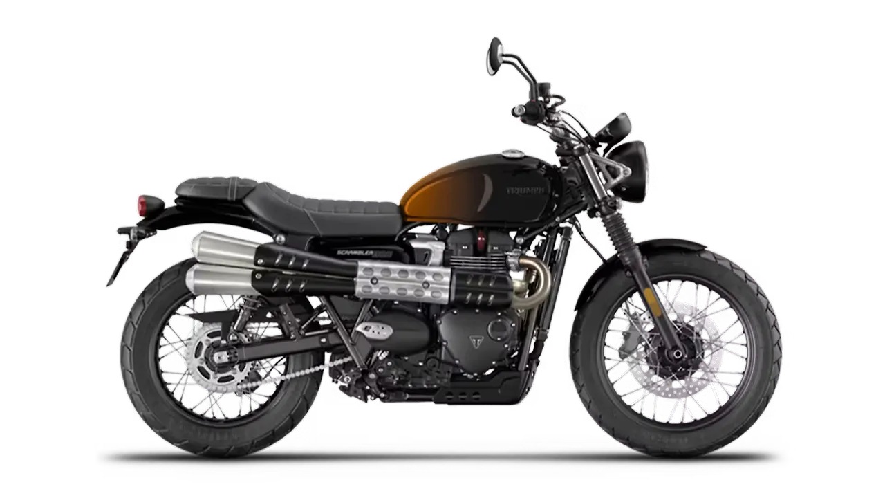 Triumph Street Scrambler Bike logo for doorstep repair service and roadside assistance near me