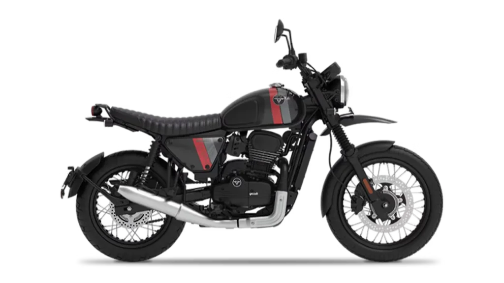Yezdi Scrambler Bike logo for doorstep repair service and roadside assistance near me