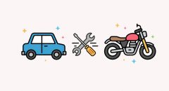 Running Repairs for Car and Bike Icon
