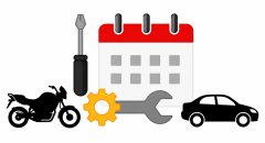 Vehicle General Service Icon for Bike and Car Maintenance