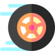 Flat Tyre Puncture Repair Service Icon